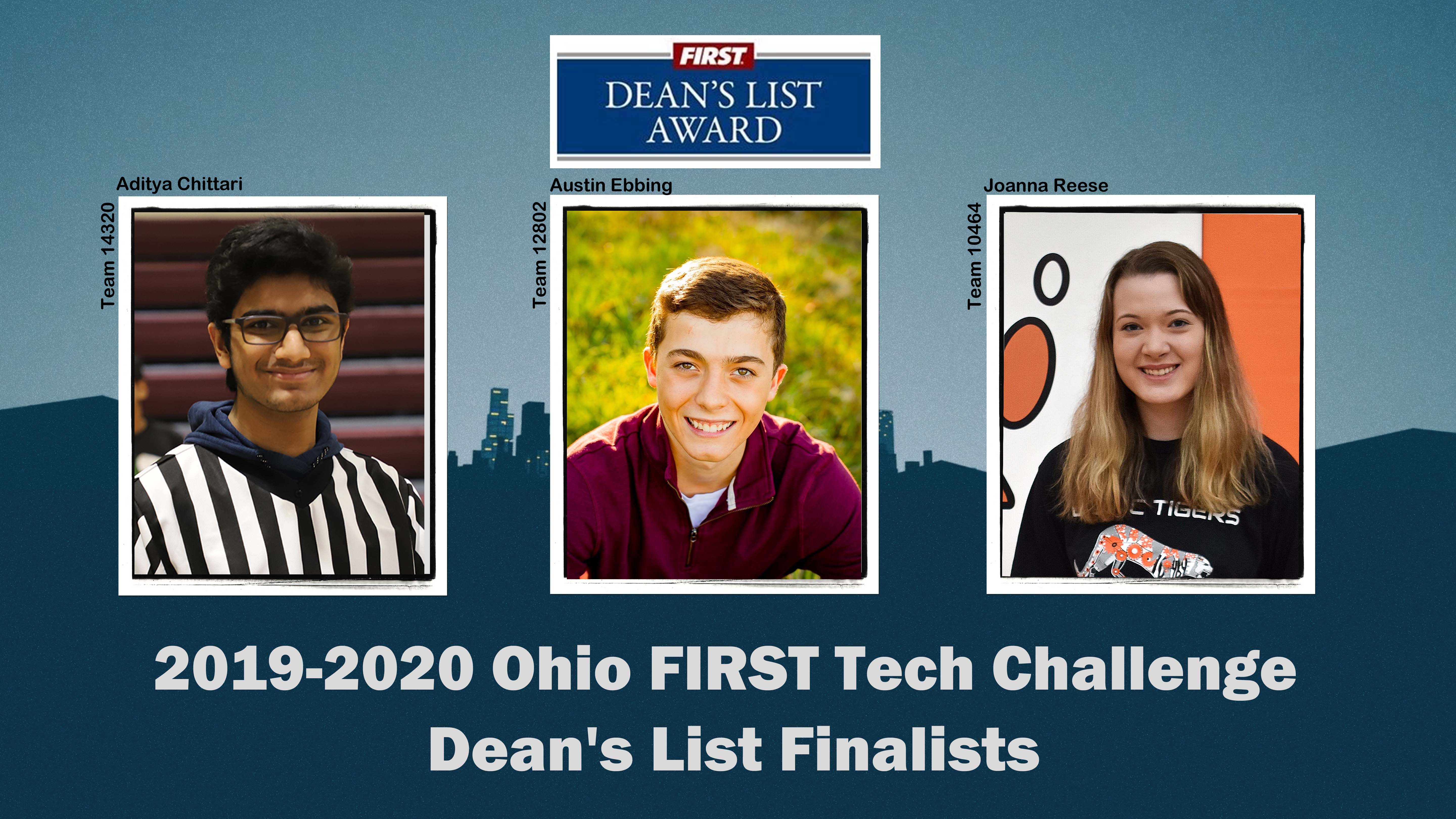 2020-21 OHIO FTC Dean's List Finalists