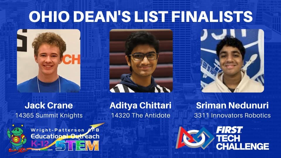 2020-21 OHIO FTC Dean's List Finalists